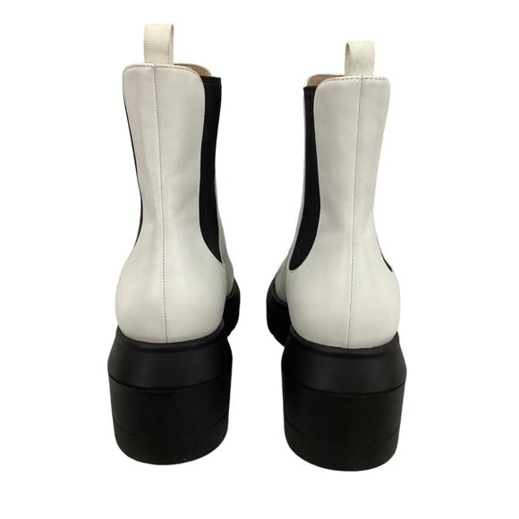 Stuart Weitzman Norah Chelsea Bootie Leather White Size 8.5C Sold Out - Picture 12 of 16